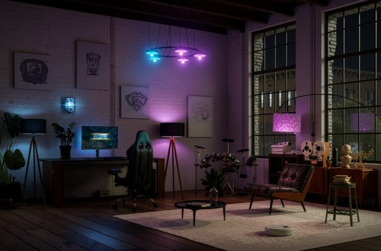 Philips Evnia lansează AmbiScape, o soluție de iluminare pentru gaming sincronizată cu întreaga cameră